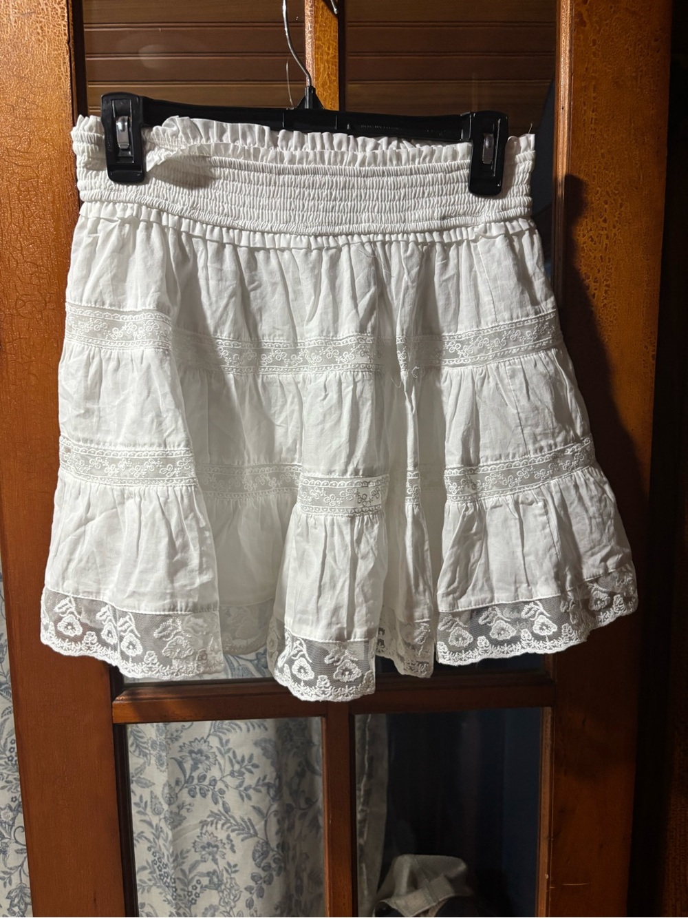 Alterd State White Tiered Lace Mini Skirt - Women - Picture 4 of 4